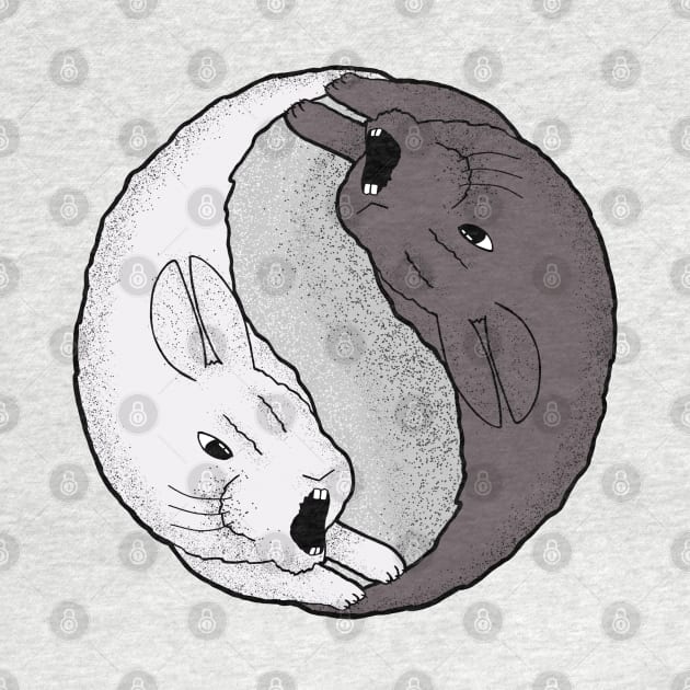 Rabbit Yin Yang by Spock Jenkins